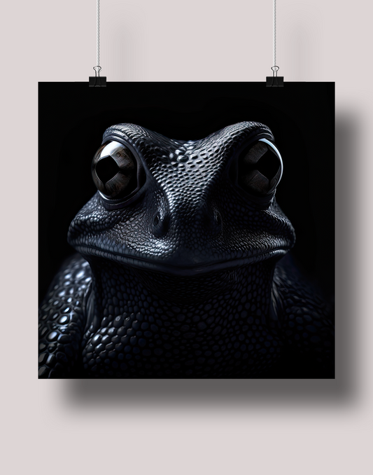 Mystery Frog: Museum-Grade Poster - Tropland Universe