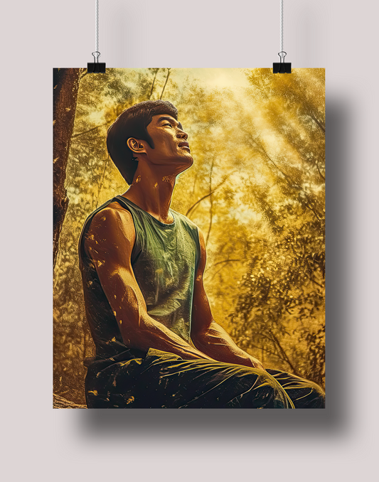 Bruce Lee: Museum-Grade Poster - Tropland Universe