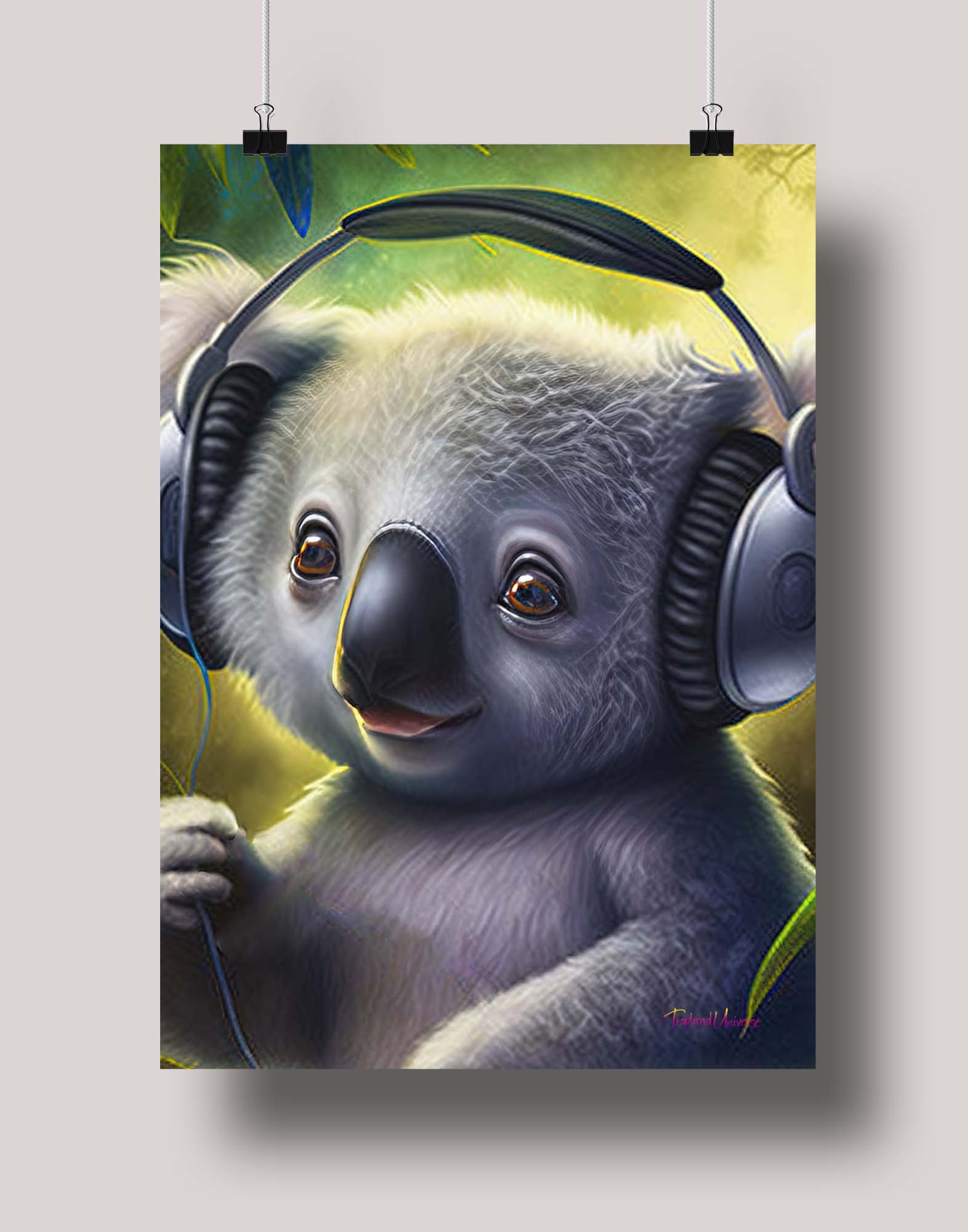 Koala Groove: Museum-Grade Poster - Tropland Universe