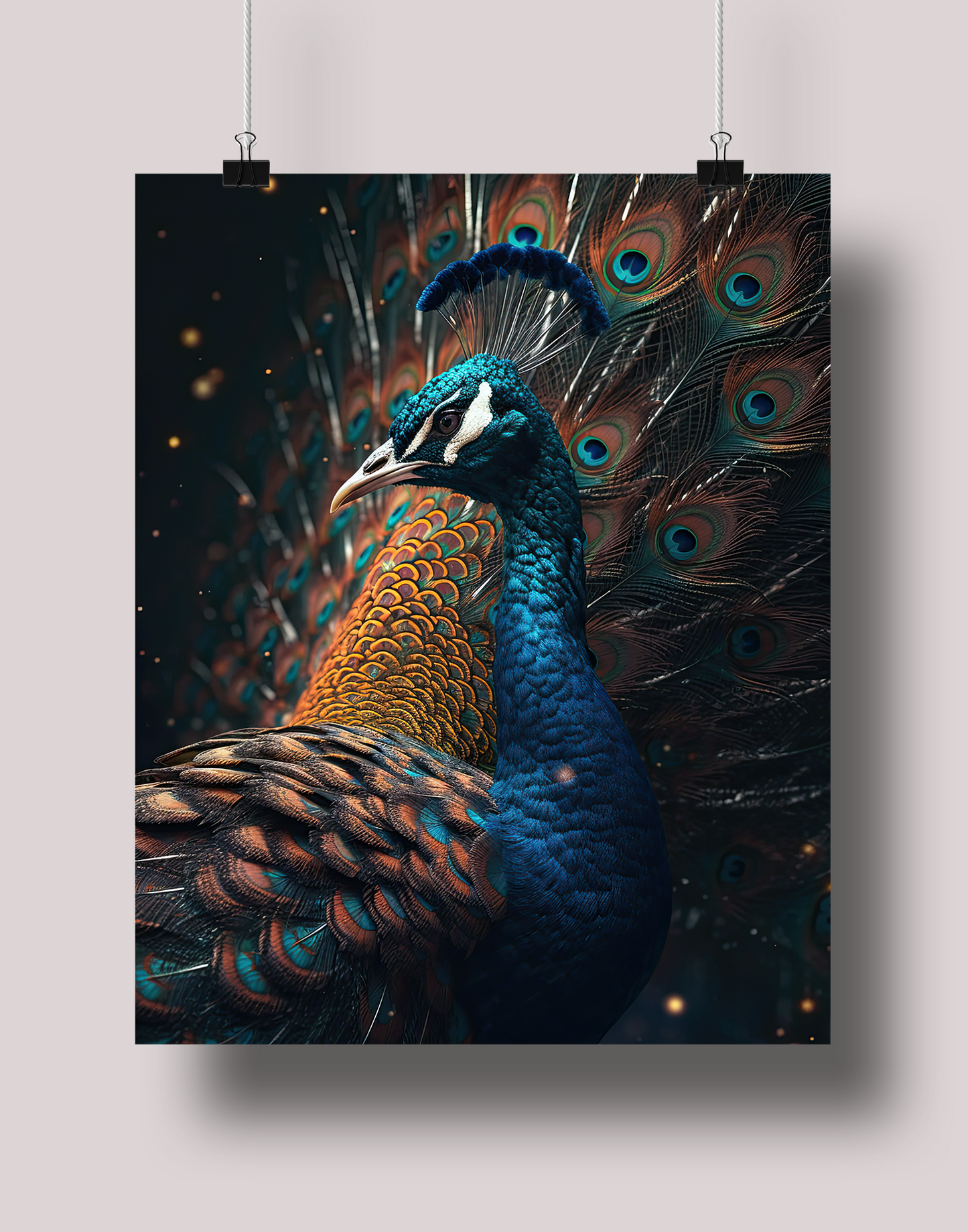 Peacock: Museum-Grade Poster - Tropland Universe