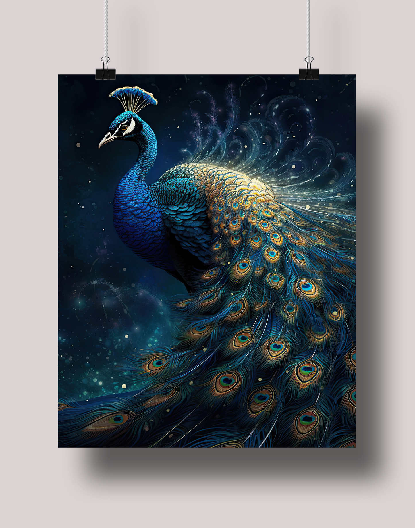 Peacock: Museum-Grade Poster - Tropland Universe