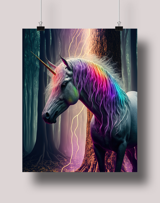Unicorn: Museum-Grade Poster - Tropland Universe