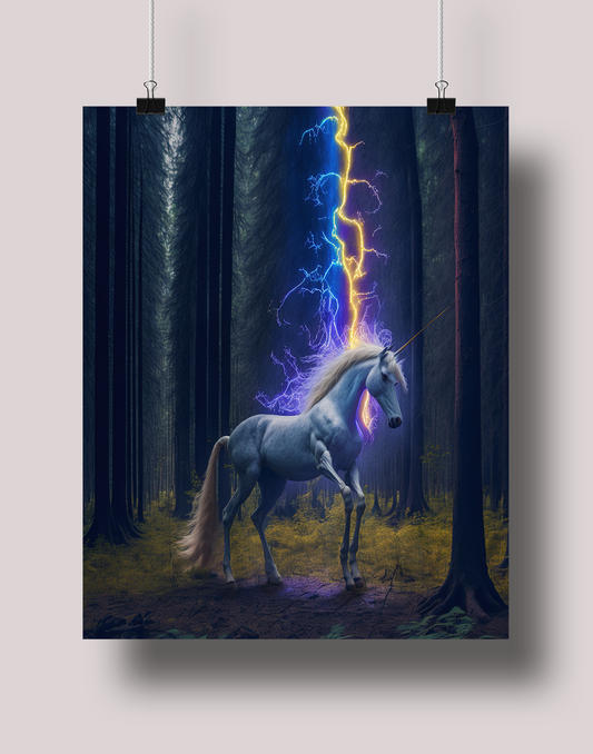 Unicorn: Museum-Grade Poster - Tropland Universe